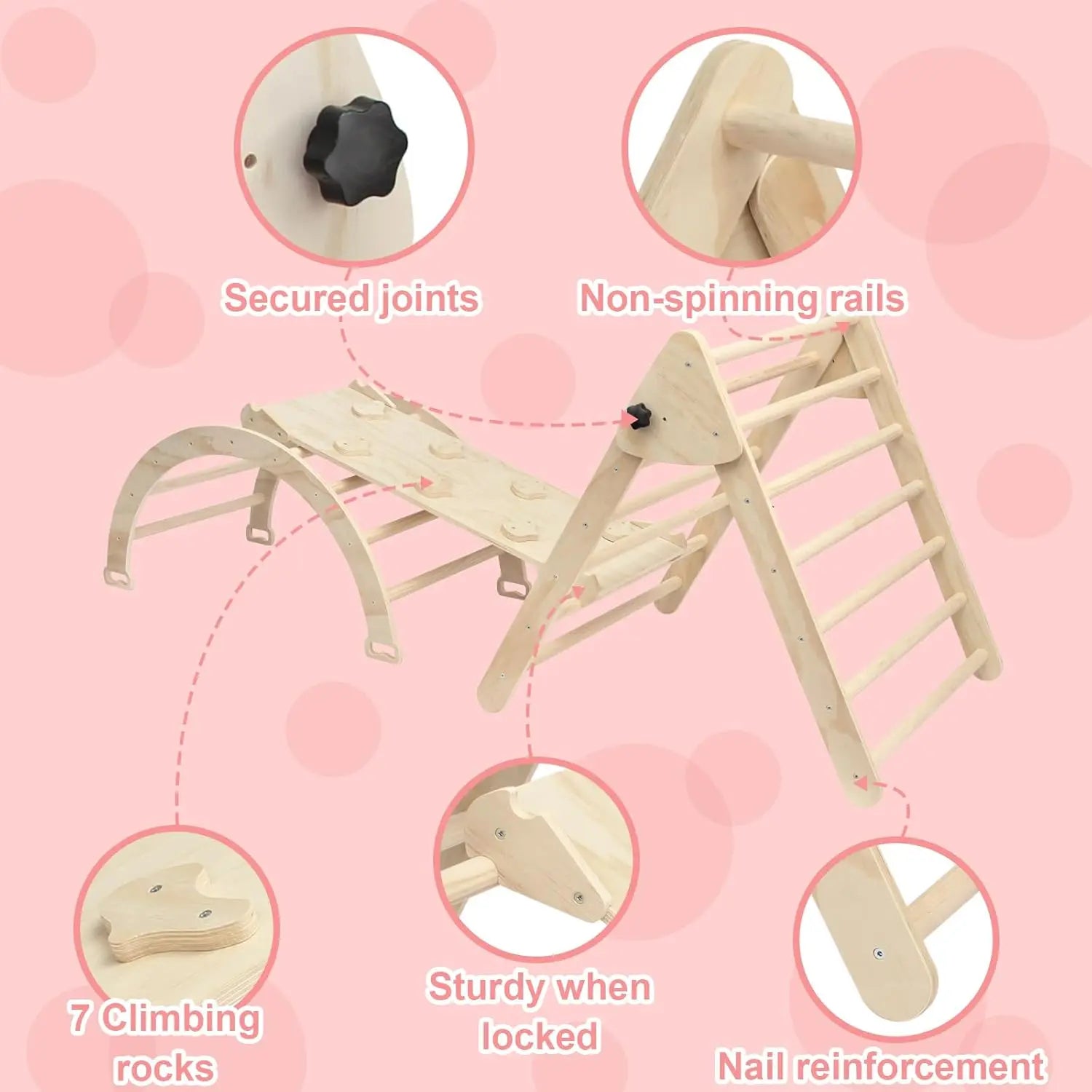 Air de jeux en bois 5 en 1