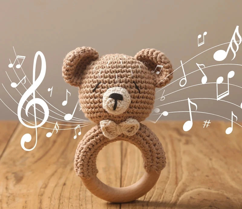 Hochet et anneaux de dentition 2 en 1