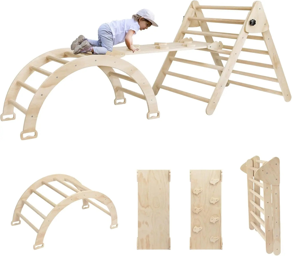 Air de jeux en bois 5 en 1