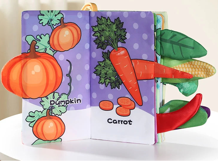 Livre attractif pour explorer différents légumes