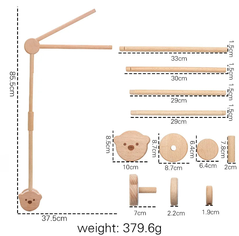 Mobile eveil pour lit de bébé
